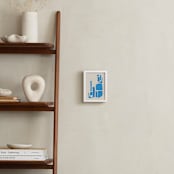 "Playful" - Art Print in Azure by Beth Vassalo - In a Room