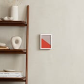 "Sunset Wall" - Art Print in White by MinimalType - In a Room