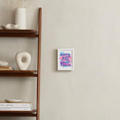 "Worry Less" - Art Print in Cotton Candy by Jessie Steury - In a Room