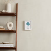 "Oh-Ostrich" - Art Print in Stone blue by Johanna Phillips Huuva - In a Room