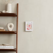 "Gesture" - Art Print in Coral by Kelly Ventura - In a Room