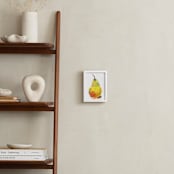 "Solo Pear" - Art Print in Yellow by Joseph Weber - In a Room