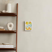 "Abstract Triangle Geometric" - Art Print in Citrus by Amy Lighthall - In a Room