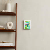 "Key Lime Twist" - Art Print in Aqua Green by Jennifer McCully - In a Room