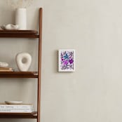 "HAND PAINTED FLOWERS_4I" - Art Print in purple by Ramoncita - aticnomar - In a Room