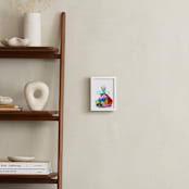"Peace, Love, & Happiness (Peace)" - Art Print in Baby Blue by Jonathan Brooks - In a Room