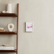 "Pink Heart Sunglasses" - Art Print in Sweet Pink by Jonathan Brooks - In a Room