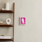 "Pink Leaf Print" - Art Print in Pink by Marta Crea - In a Room