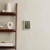 "Berries in the Wind" - Art Print in Berry Red by Janie Allen - In a Room