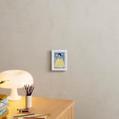 "Enchanted Snow White" - Art Print in Bluebird by Angela Thompson - In a Room