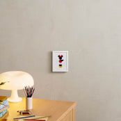 "Disney Minimalist Minnie Mouse" - Art Print in Coal by Anna Joseph - In a Room