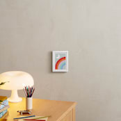 "Double Rainbow with Moon and Sun III" - Art Print in Moonlight by Emanuela Carratoni - In a Room