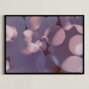 "Circling the spheres" - Art Print in Amethyst by raven erebus - Framed