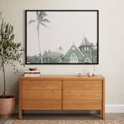 "Hawaiian Church" - Art Print in Tropical Green by Matthew Koehnemann - In a Room