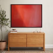 "Experiments With Film 002" - Art Print in Solid Red by Arash Fattahi Acosta - In a Room
