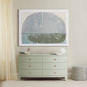 "Water's Edge" - Art Print in Lake Blue by Jennifer Daily - In a Room