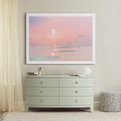 "Sorbet Sea 3" - Art Print in pink by Kamala Nahas - In a Room
