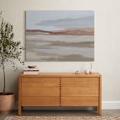 "Blushing Expanse" - Art Print in Expanse by Kati Ramer - In a Room