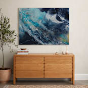 "Oceana" - Art Print in Ocean Blue by Alice Lin - In a Room