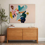 "Spring Botanical Series #3" - Art Print in Peach by Caryn Owen - In a Room