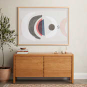 "Abstract No.15" - Art Print in Salmon pink by Francesca Iannaccone - In a Room