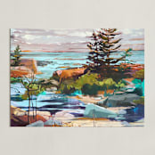 "For Shore" - Art Print in Lagoon by Jess Franks - Unframed
