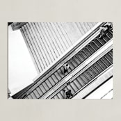 "Citylife Pattern #1" - Art Print in metallic black by Van Tsao - Unframed