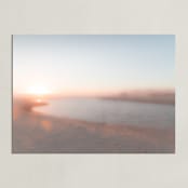 "Seashore Dreams" - Art Print in Baby Blue by LindseyErin - Unframed