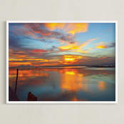 "sky" - Art Print in yellow by Ramoncita - aticnomar - Framed