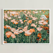 "Shirley" - Art Print in Bottle Capper Peach by Kristi Jackson - Framed