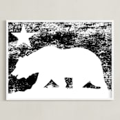 "CA Republic" - Art Print in Ink by King Richard IX - Framed