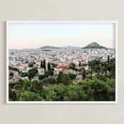 "Hellas V" - Art Print in Pine Green by Lindsay Ferraris Photography - Framed