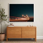 "The Fast Bridge" - Art Print in Marmalade Pine by Christian Fernandez - In a Room