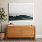 "Mariner's Muse" - Art Print in Deep Ocean by Kamala Nahas - In a Room