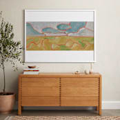 "Open Sky" - Art Print in Sky blue by Mary Annis Veazey - In a Room