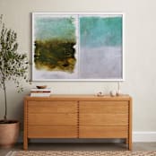 "Blur" - Art Print in Mint Green by Hadas Tal - In a Room