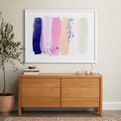 "Pinceladas " - Art Print in Petal Pink by Juliana Zimmermann - In a Room