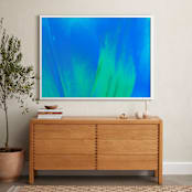 "Pattern in green-blue" - Art Print in Green-blue by NSMARK - In a Room