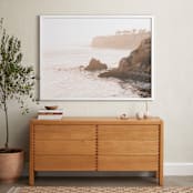 "AWAY FROM IT ALL" - Art Print in GOLDEN HOUR BLUSH by Shannon Howard - In a Room