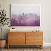 "Forest of Dreams I" - Art Print in Fuchsia Pink by Lynann Colligan - In a Room