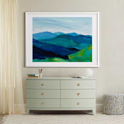 "Enchanted Vista" - Art Print in White by Jenny Partrite - In a Room