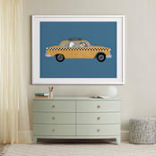 "New York" - Art Print in Taxi by Jenna Holcomb - In a Room