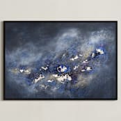 "I Don't Want More" - Art Print in Starlight by Christine Olmstead - Framed