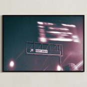 "Exit Only" - Art Print in Midnight by Adam Stanzak - Framed