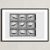 "The Worm in Motion" - Art Print in Vintage Grey by Kelsey Mucci - Framed