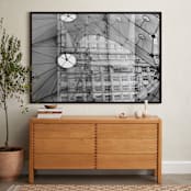 "La Grande Arche Paris_Photo collage" - Art Print in Black & White by katkerrart - In a Room