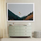 "Above and Beyond" - Art Print in Sky by Irene Suchocki - In a Room