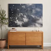 "Completely Captivated" - Art Print in Shadowy Grays by Charlotte Mello Stevenson - In a Room