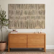 "Naive" - Art Print in Neutral Mossy Green by Ashley Armistead - In a Room