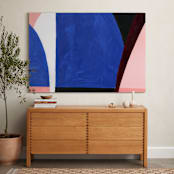 "The Window through which Night Turns to Day" - Art Print in Predawn Blue by Christina Flowers - In a Room